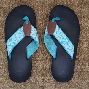Douglas Paquette flip flops, size 8